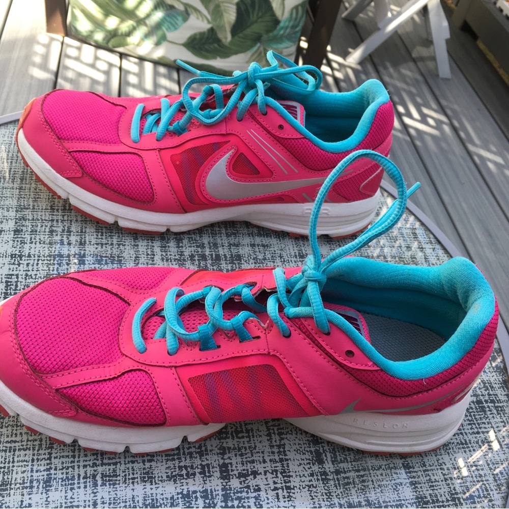 Nike Air Relentless 3 Women's Athletic Running Shoes Size 8.5 Hot Pink Aqua - Picture 4 of 8